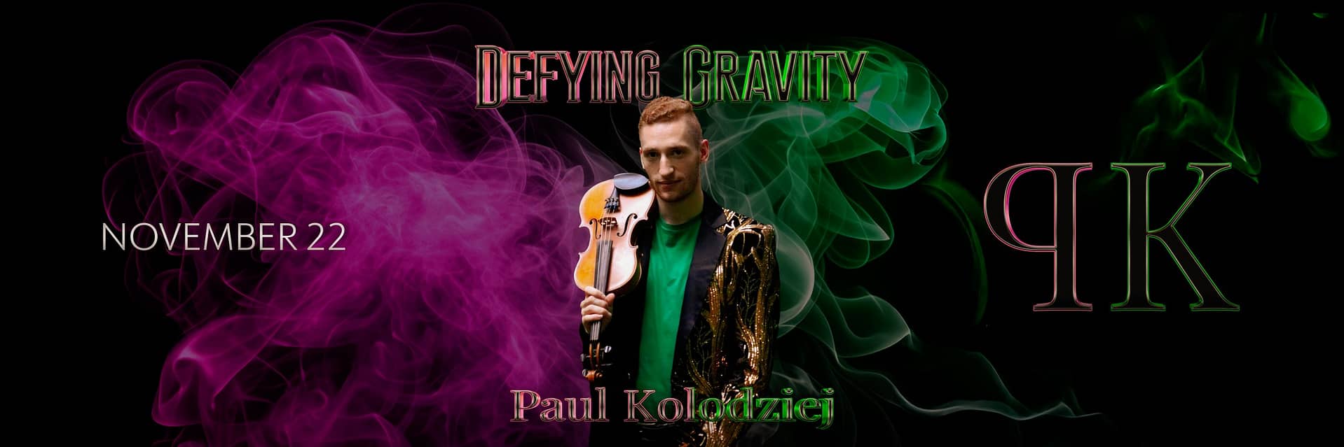 Defying Gravity Wicked Banner Paul Kolodziej Los Angeles Premierę