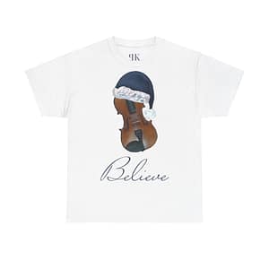 Believe T-Shirt (white with blue hat)